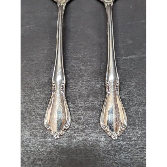 Oneidacraft Deluxe Chateau Stainless 6.75" Soup Spoons Replacement 4 Pieces - Picture 4 of 8